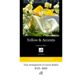 YELLOW & ACCENTS SYMPATHY FLOWERS