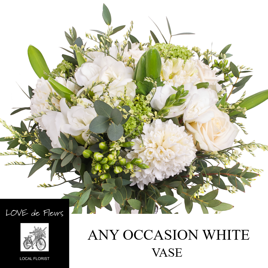 ANY OCCASION FLOWERS in WHITE